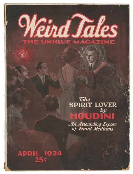  [HOUDINI] Weird Tales Vol. III No. 4. (April, 1924). Houdin...