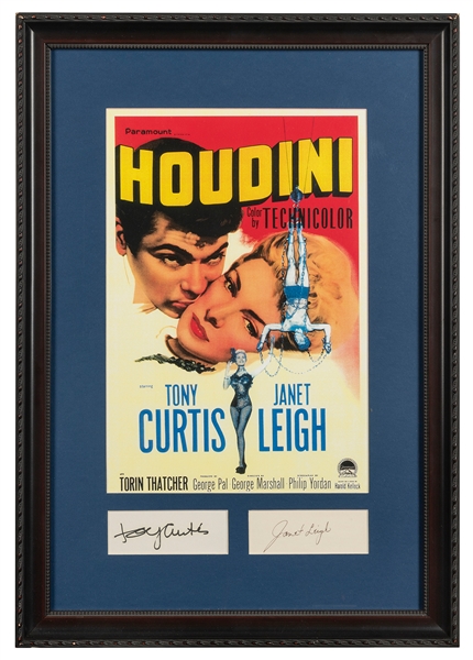  [HOUDINI MOVIE] Tony Curtis and Janet Leigh Houdini Autogra...