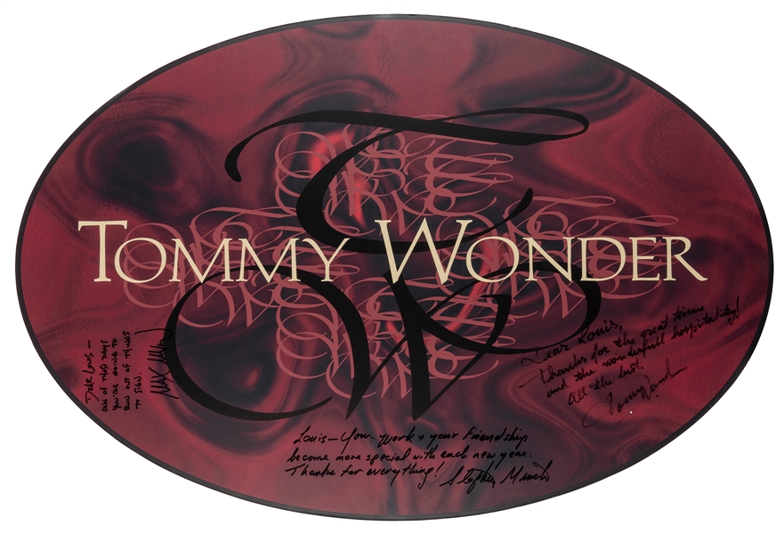  Screen-Used Background sign for Tommy Wonder magic instruct...