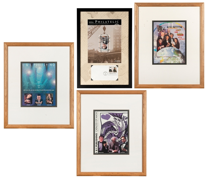  Four Framed, signed items and one reprint of “Carter Beats ...