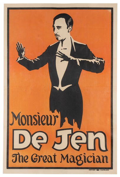  DE JEN, Jean. Monsieur De Jen The Great Magician. Cleveland...