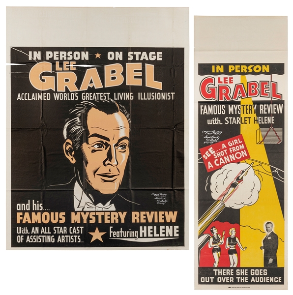  GRABEL, Lee (1919 – 2015). Two Lee Grabel Posters. Mason Ci...