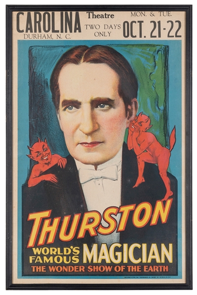  THURSTON, Howard (1869 – 1936). Worlds Famous Magician / W...