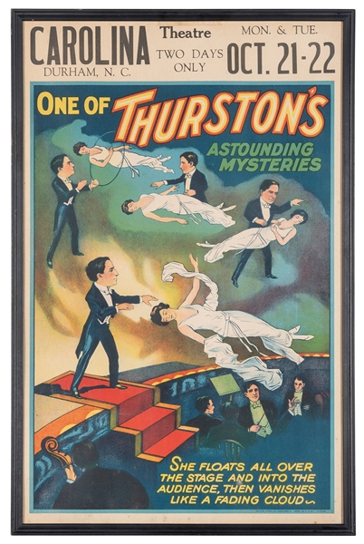  THURSTON, Howard (1869 – 1936). One of Thurstons Astoundin...