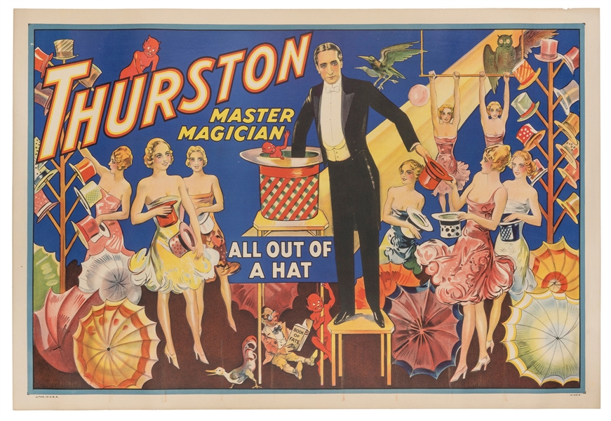  THURSTON, Howard (1869 – 1936). Thurston Master Magician. A...