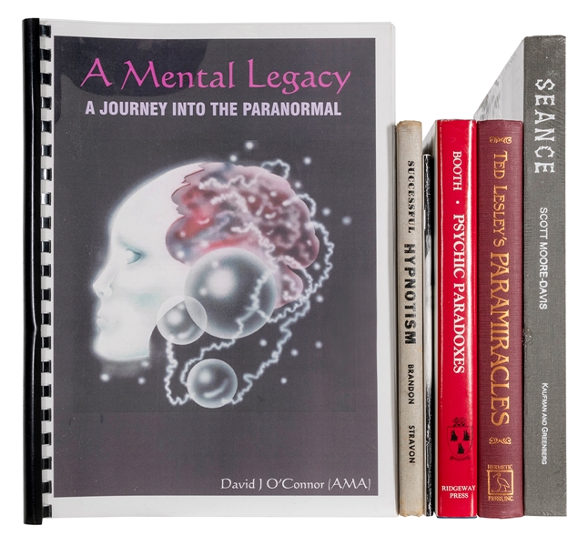  [MENTALISM]. A group of six books on mentalism and psychic ...