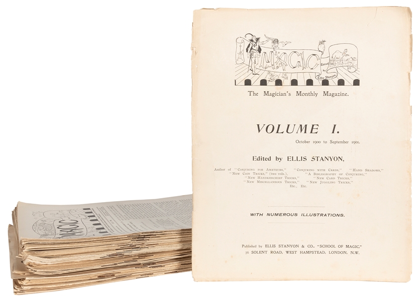  STANYON, Ellis (1870-1951). Magic: The Magician’s Monthly M...