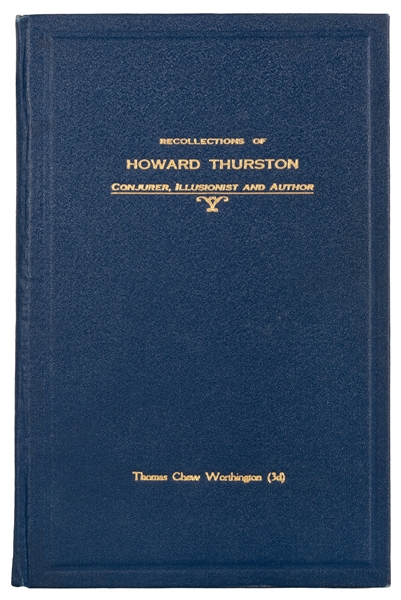  WORTHINGTON, Thomas Chew (1882 – 1953). Recollections of Ho...