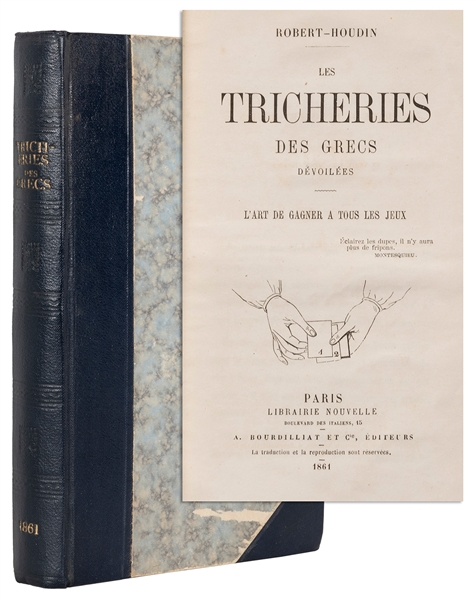  ROBERT-HOUDIN, Jean Eugene (1805-1871). Les Tricheries Des ...