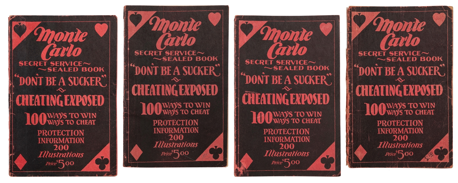  [CHEATING]. Monte Carlo: Secret Service Sealed Book. 1925. ...