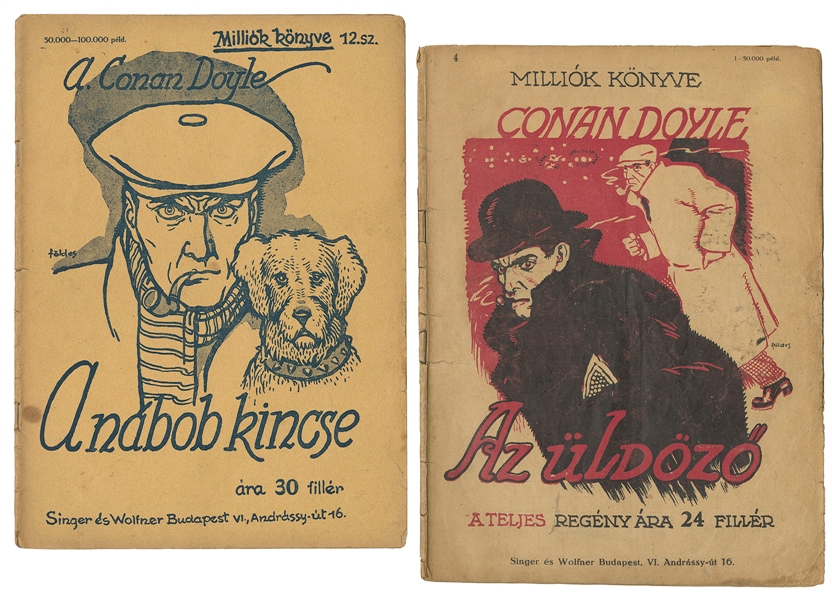  DOYLE, Arthur Conan (1859-1930). A pair of Hungarian transl...