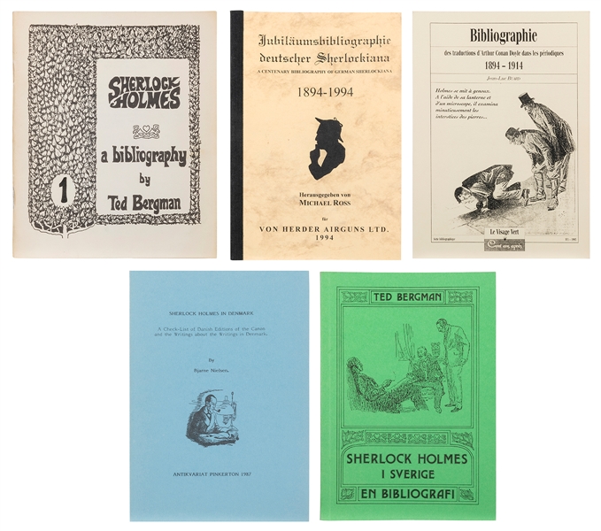  [SHERLOCKIANA]. A group of 5 bibliographies for foreign lan...