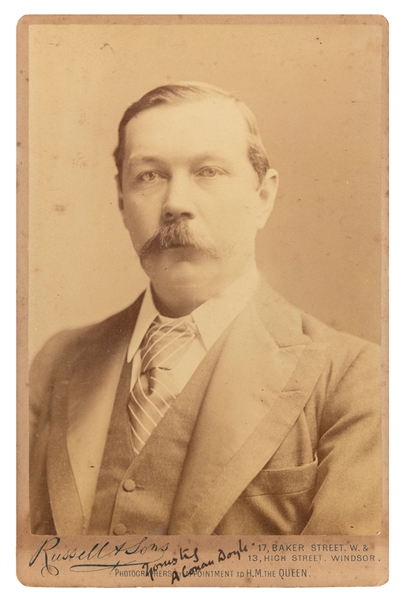  [DOYLE, Arthur Conan (1859-1930)]. Cabinet card photograph ...