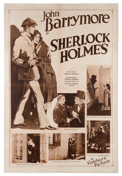  John Barrymore in Sherlock Holmes. New York: American Multi...