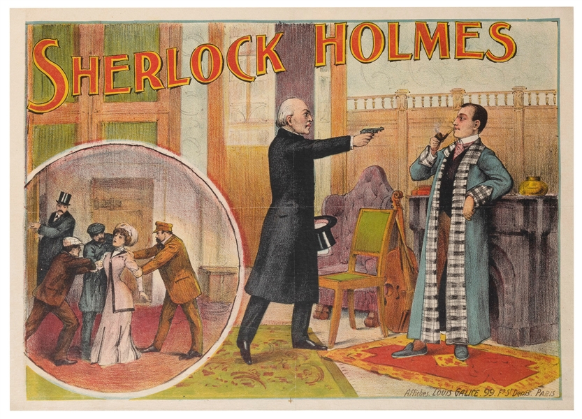  Sherlock Holmes. Paris: Affiches Louis Galice, [ca. 1908]. ...