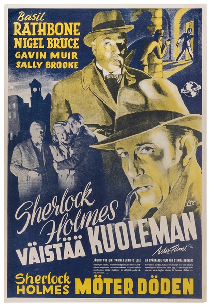  Sherlock Holmes Väistää Kuoleman. [Finland: Astor Filmi, 19...