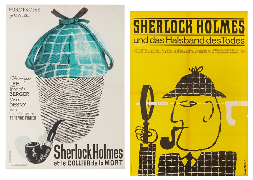  [SHERLOCKIANA]. A pair of foreign-language posters, includi...