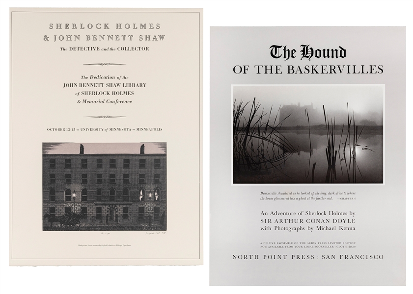  [SHERLOCKIANA]. A pair of posters, including: SCHANILEC, Ga...