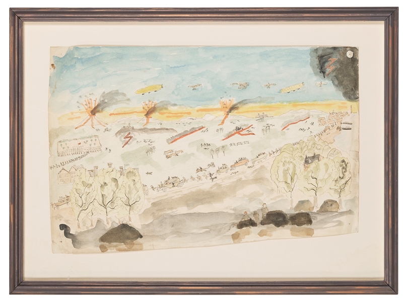  DOYLE, Arthur Conan (1859-1930). Original watercolor and pe...