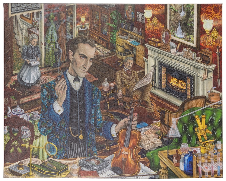  GONSALVES, Steven (b. 1978). Holmes at Home. [New York: ca....