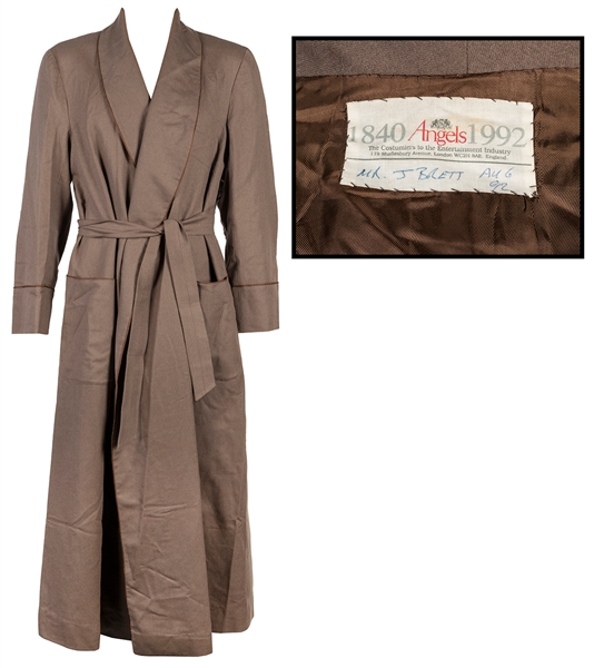  [BRETT, Jeremy (1933-1995)]. Screen-worn dressing gown as S...