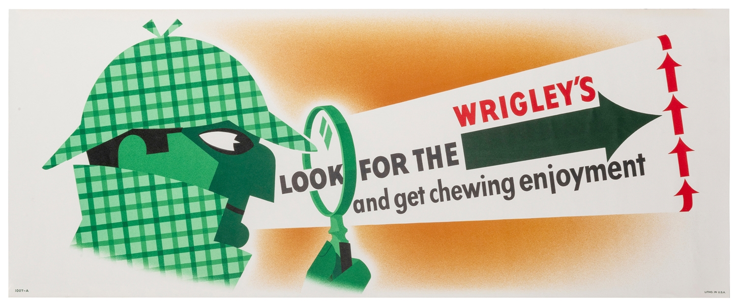  “Wrigley’s [gum] Look for the [red arrows] and get chewing ...