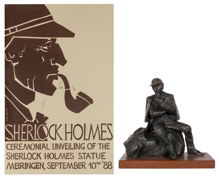  DOUBLEDAY, John (b. 1947). Sherlock Holmes bronze statuette...