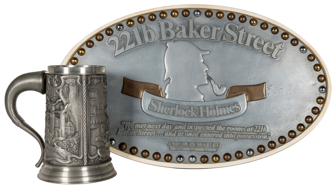  DOW, Patrick. 221b Baker Street Sherlock Holmes plaque and ...