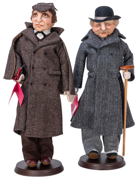  An original pair of “Murphy Dolls” of Sherlock Holmes and D...