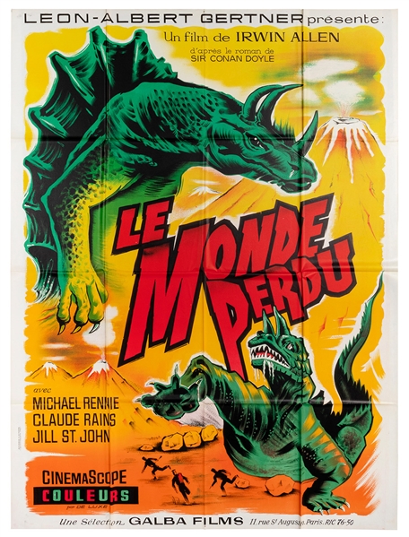  Original French one-panel “grande” poster for the 1960 20th...