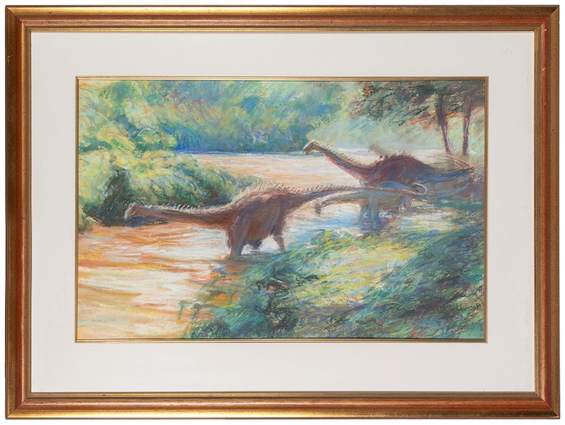  COOTE, Michael (b. 1931). Original pastel study of two Dipl...