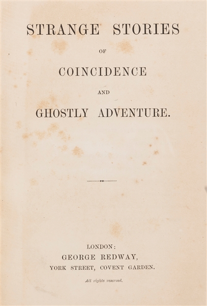  [DOYLE, Arthur Conan (1859-1930), contributor]. Strange Sto...