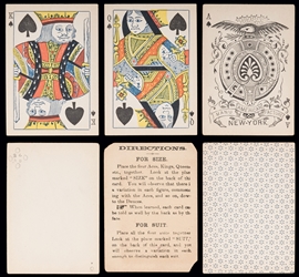  American Manufacture Marked Deck Playing Cards. New York: J...