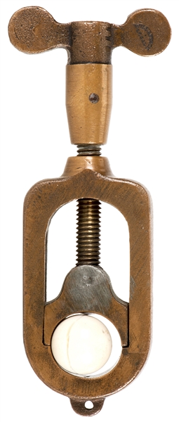  Will & Finck Roulette Ball Clamp. San Francisco, ca. 1880s....