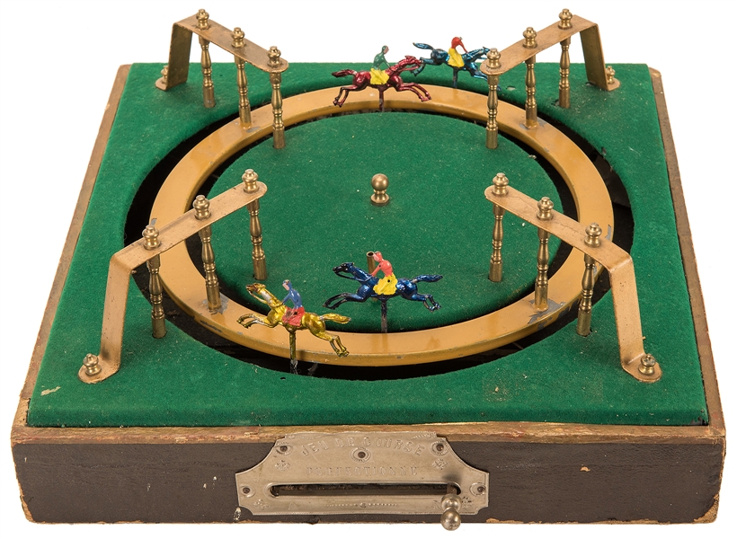  Jeu de Course Perfectionne Horse Race Game. French, ca. 190...