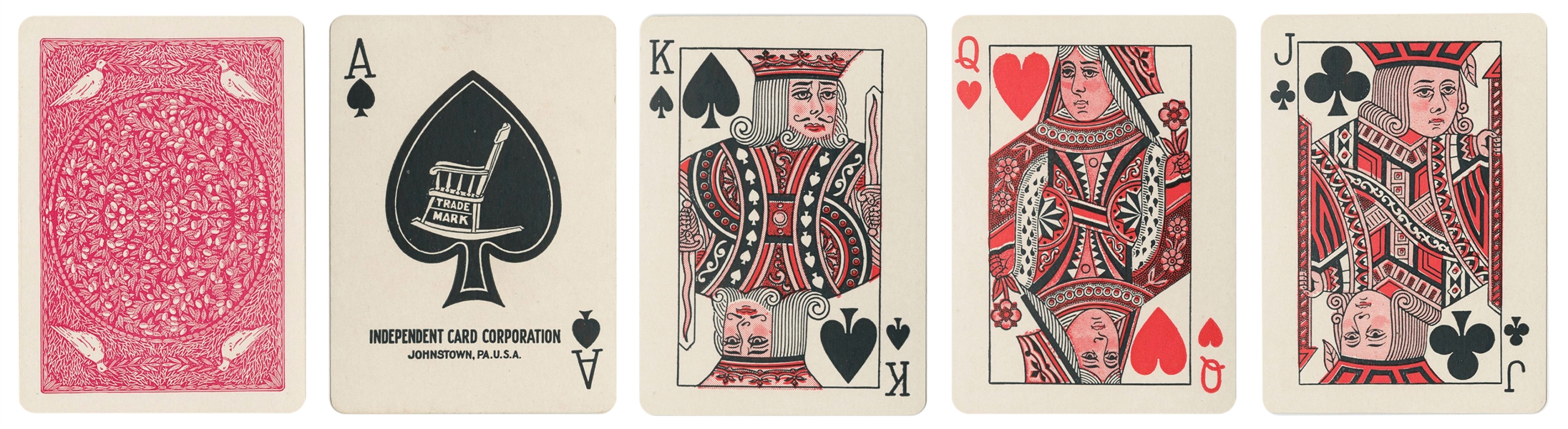  Independent Card Corp De Luxe Playing Cards. 48/48 + OB. Pi...