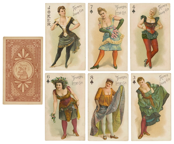  Trumps Long Cut Tobacco Insert Playing Cards. [New York], c...