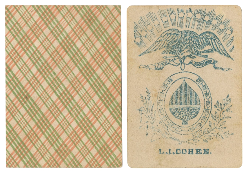  L.I. Cohen Highlanders Playing Cards. New York, ca. 1860s. ...