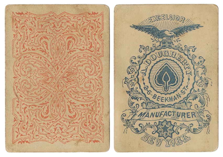  Andrew Dougherty Excelsior Playing Cards. New York, ca. 186...