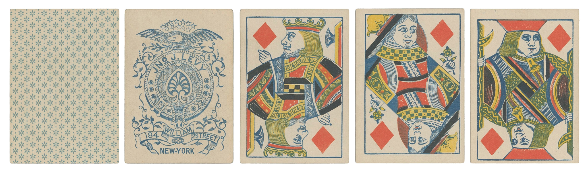  Jno. [John] J. Levy Playing Cards. New York, ca. 1870s. 47/...