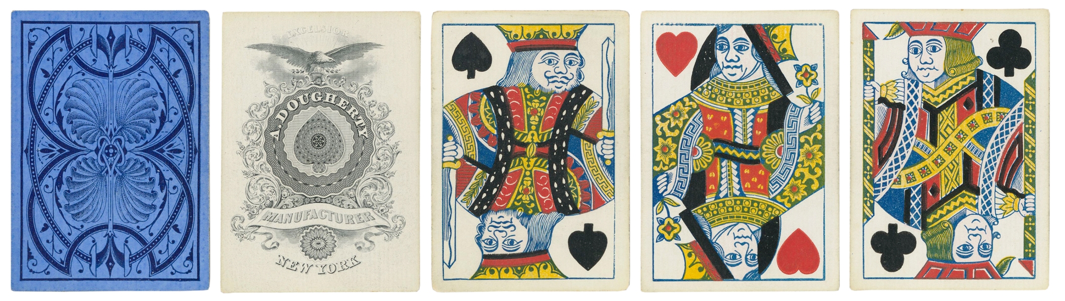  Andrew Dougherty. Excelsior Playing Card Decks. New York, c...