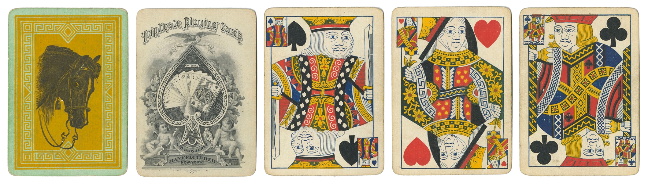  Andrew Dougherty Triplicate Playing Card Decks. New York, c...