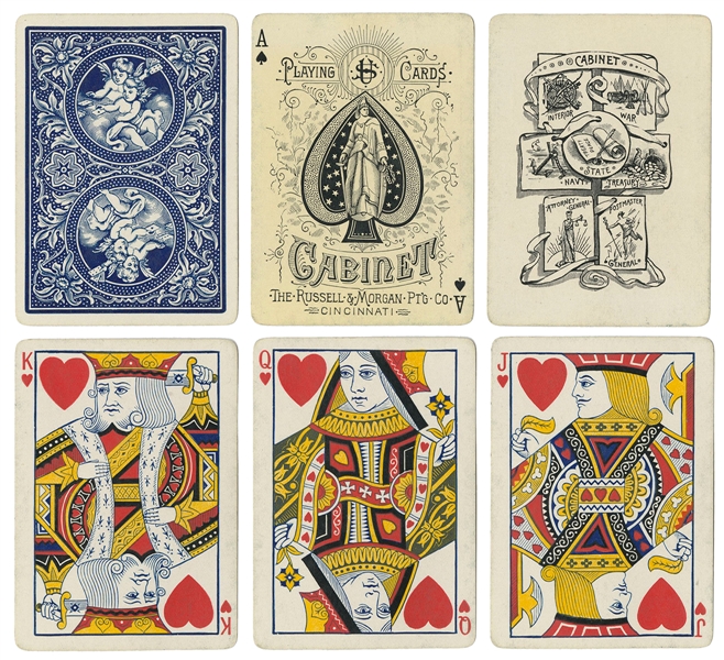  Russell & Morgan Cabinet Euchre Playing Cards. Cincinnati, ...