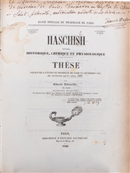  DeCOURTIVE, Edmond. Haschish: Étude historique, chimique et...