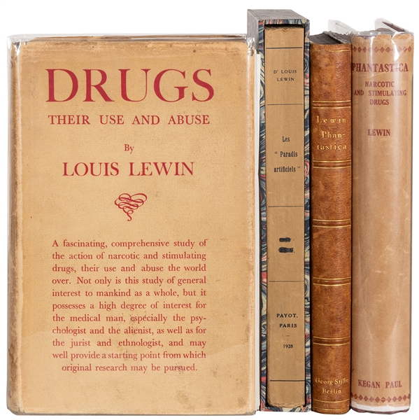  LEWIN, Louis (1850-1929). A group of 4 works, including: <p...