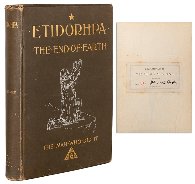  LLOYD, John Uri (1849-1936). Etidorhpa; or, The End of the ...