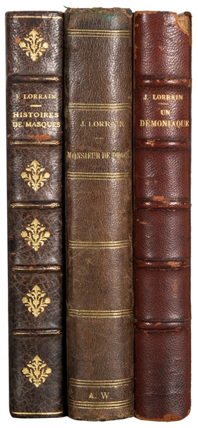  LORRAIN, Jean (1855-1906). A group of 3 titles, including: ...