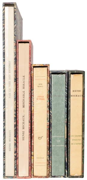  MICHAUX, Henri (1899-1984). A group of 5 titles, including:...