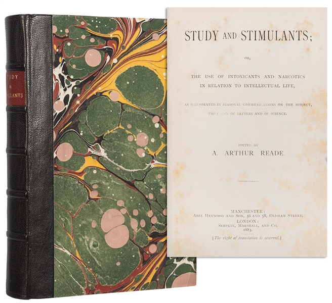  READE, A. Arthur, editor. Study and Stimulants; or, The Use...