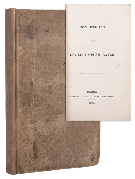  DE QUINCEY, Thomas (1785-1859). Confessions of an English O...